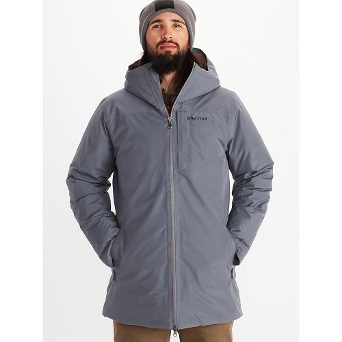 Marmot Oslo Jackets - Mens Parka Grey CA5628374 Canada